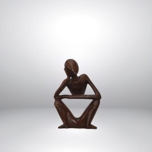 Wooden Thinking Man
