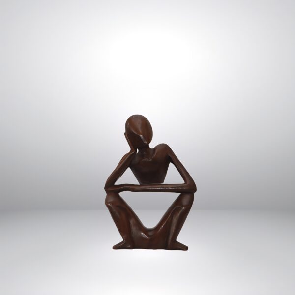 Wooden Thinking Man